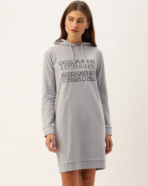 Buy Grey Melange Nightshirts&Nighties for Women by Slumber Jill