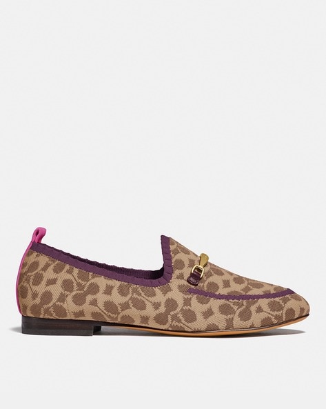 Coach sale leopard loafers