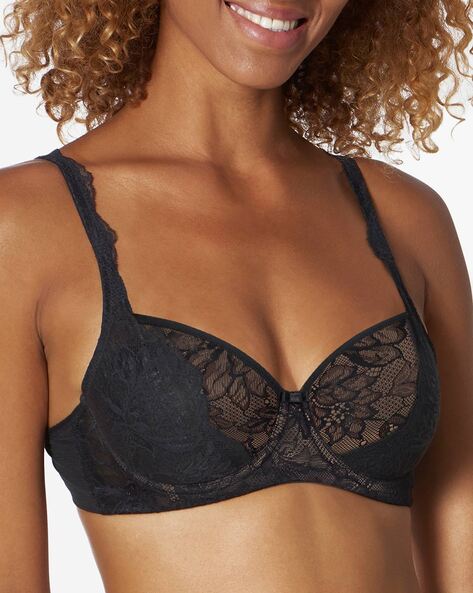 Amourette Charm Lace Non-Padded Bra with Adjustable Straps