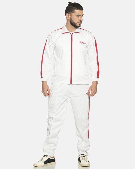 Off white hotsell tracksuit red