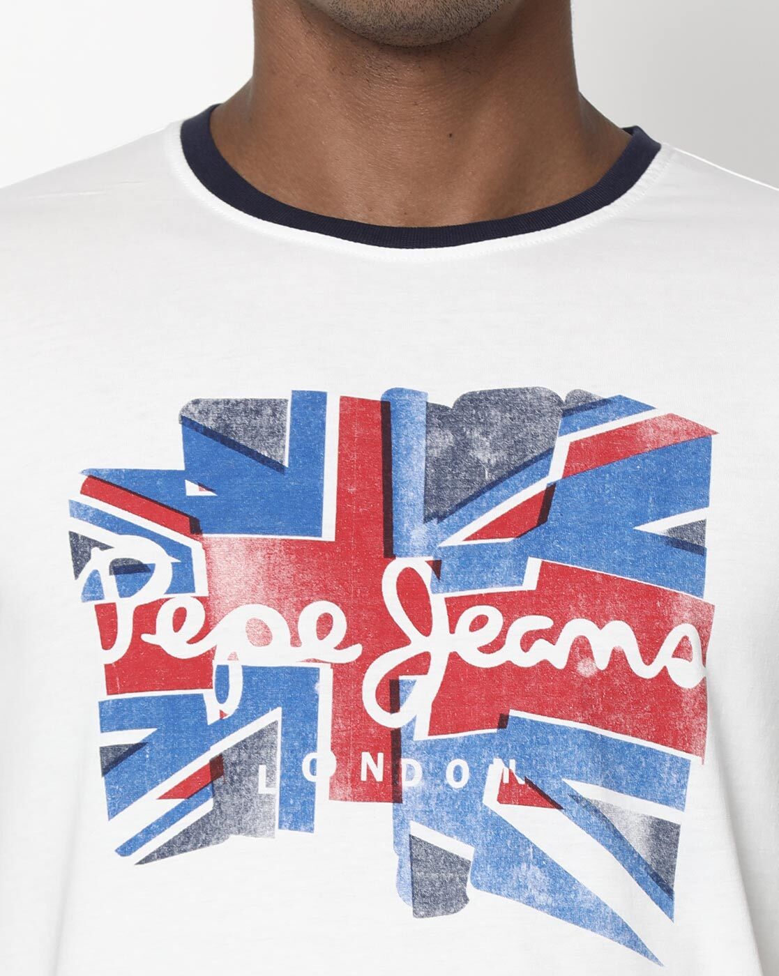 Tshirts Online Off-White for by Buy Men Pepe Jeans