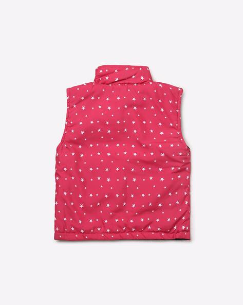 Star Print Sleeveless Reversible Jacket view 3