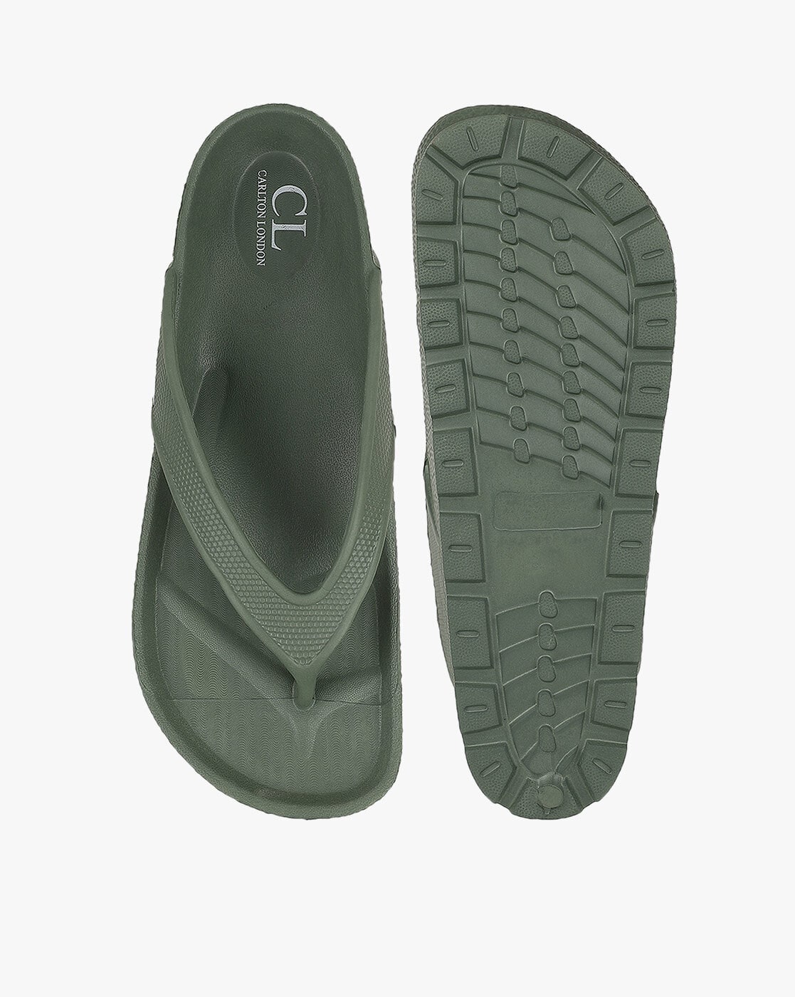 Buy Olive Green Flip Flop & Slippers for Men by Carlton London Online