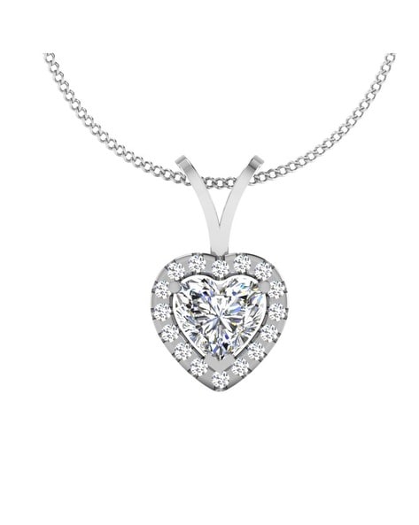 White Gold Diamond Heart Necklace for Kids | Birks Essentials