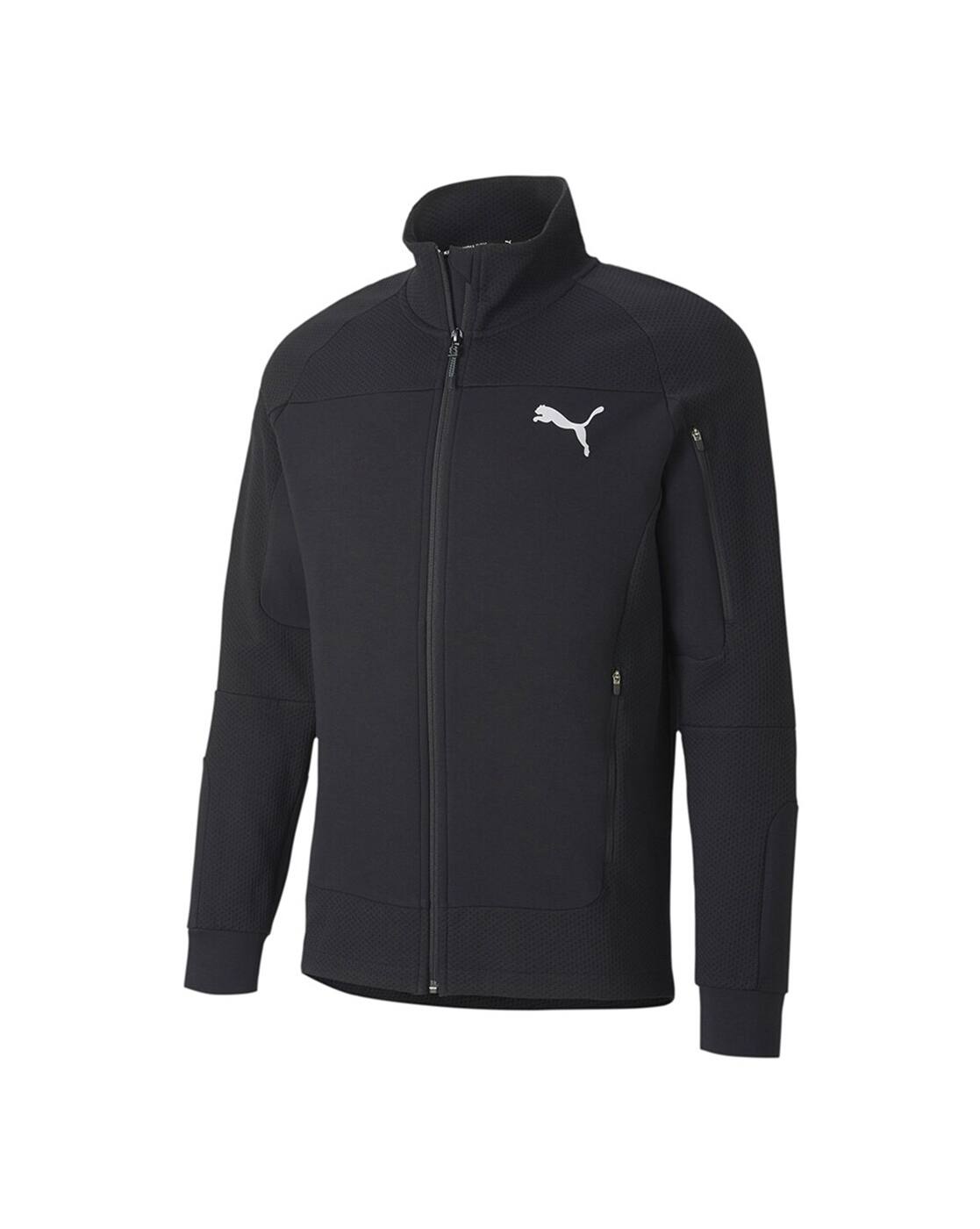 puma evostripe panelled zip front jacket