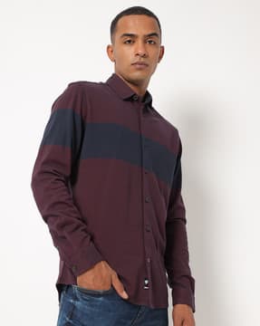 Buy Purple Shirts for Men by NETPLAY 
