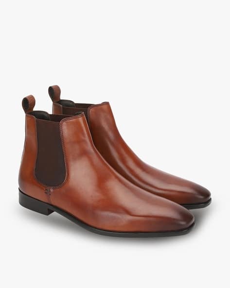 Ajio Steve Madden Suede Chelsea Boots Mens Ankle-Length Chelsea Boots