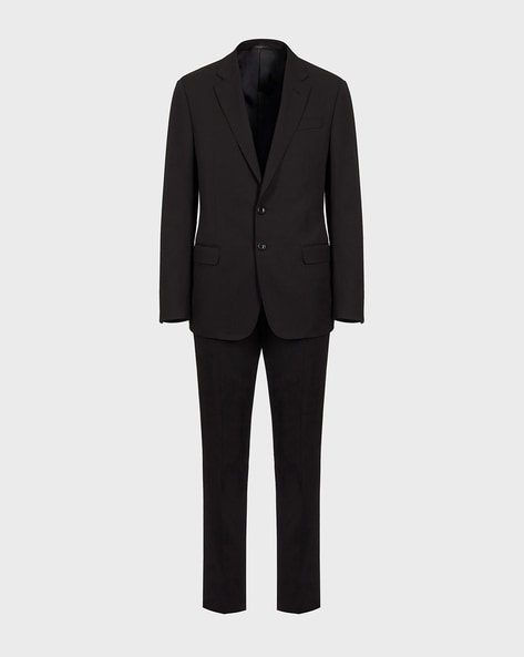 Buy GIORGIO ARMANI Regular Fit 2 piece Suit Set Black Color Men