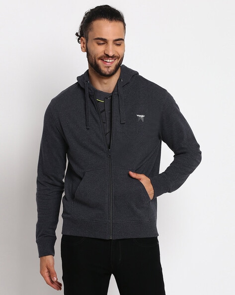 Buy Grey Sweatshirt & Hoodies for Men by WRANGLER Online 