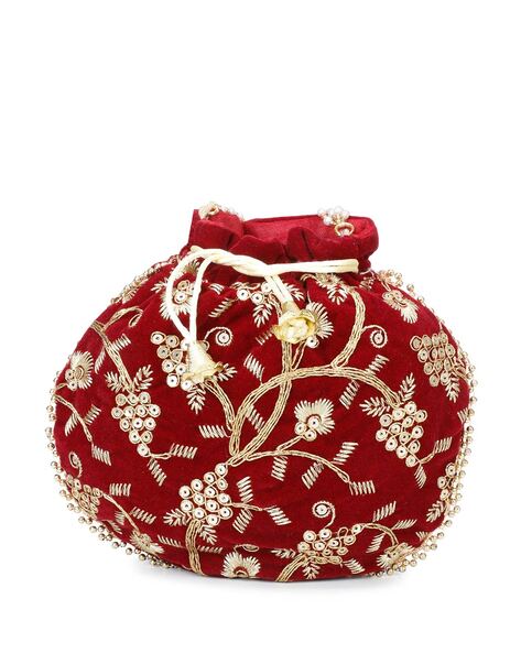 Potli Bags Ethnic Designer Potli Purse For Wedding Embroidered Multi Color  Traditional Potli Bag | Wedding gifts indian, Bridal bag, Embroidered  handbag