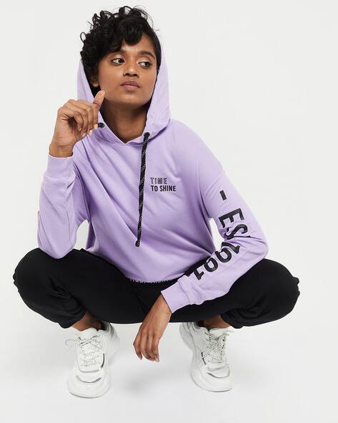 Buy Purple Sweatshirt u0026 Hoodies for Women by MAX Online | Ajio.com