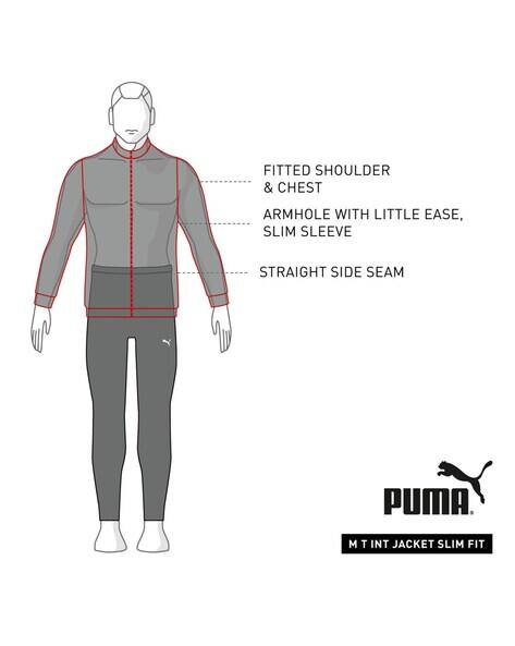 puma evostripe panelled zip front jacket