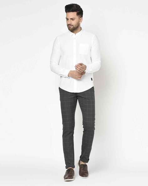 Buy Khaki Trousers & Pants for Men by BLACKBERRYS Online | Ajio.com