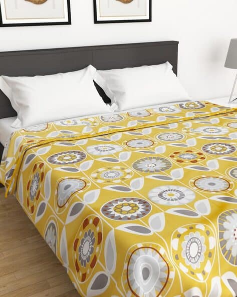 Buy Yellow Blankets, Dohars Quilts for Home Kitchen by Home