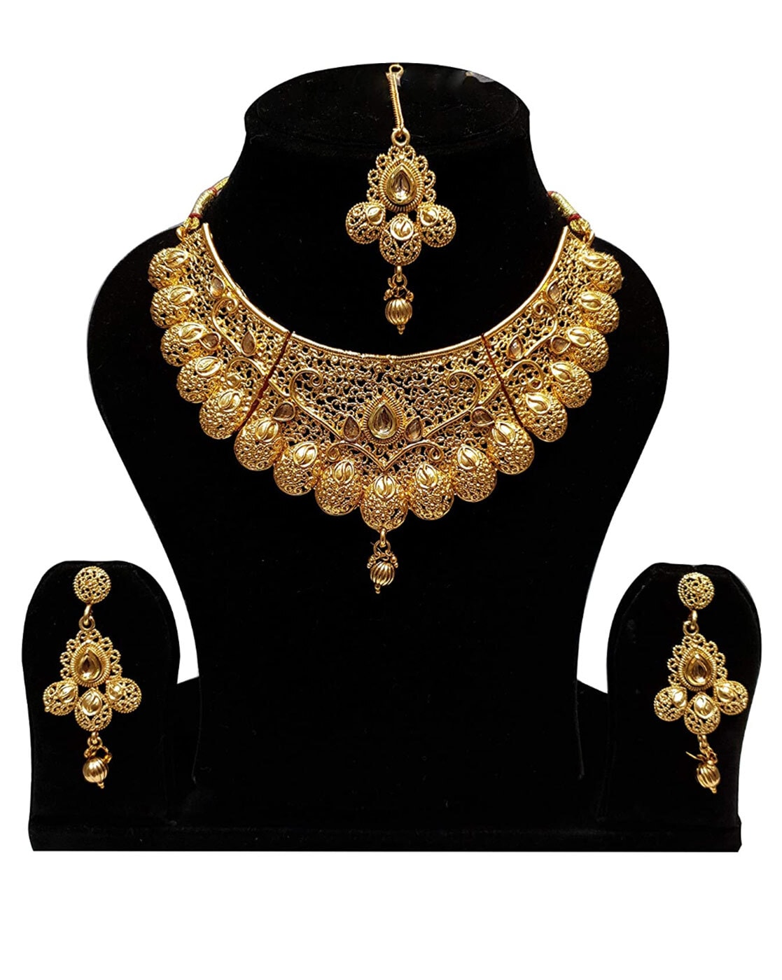 buy gold-toned fashionjewellerysets for women by youbella online | ajio.com