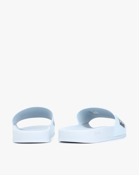 Hugo boss white online sliders