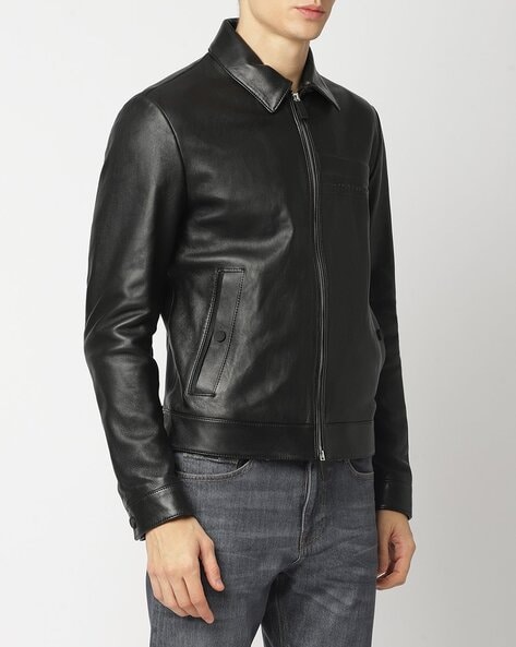 Top more than 58 hugo boss leather jacket best - in.thdonghoadian