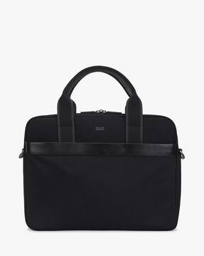 Buy HUGO BOSS Laptop Messenger Bag with Detachable Strap | Black Color Men  | AJIO LUXE