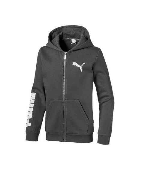 puma textured zip front jacket