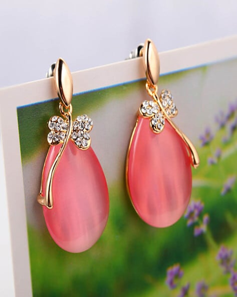 Flipkart.com - Buy AFJ GOLD One Gram Gold Plated Traditional Trendy Stylish Coral  Earrings Coral Copper Ear Thread Online at Best Prices in India