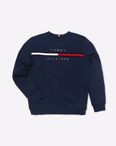Sweatshirt with Placement Brand Print