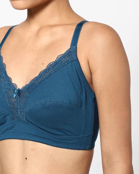 Buy online Turquoise Blue Non Padded Regular Bra from lingerie for Women by  Leading Lady for ₹247 at 51% off