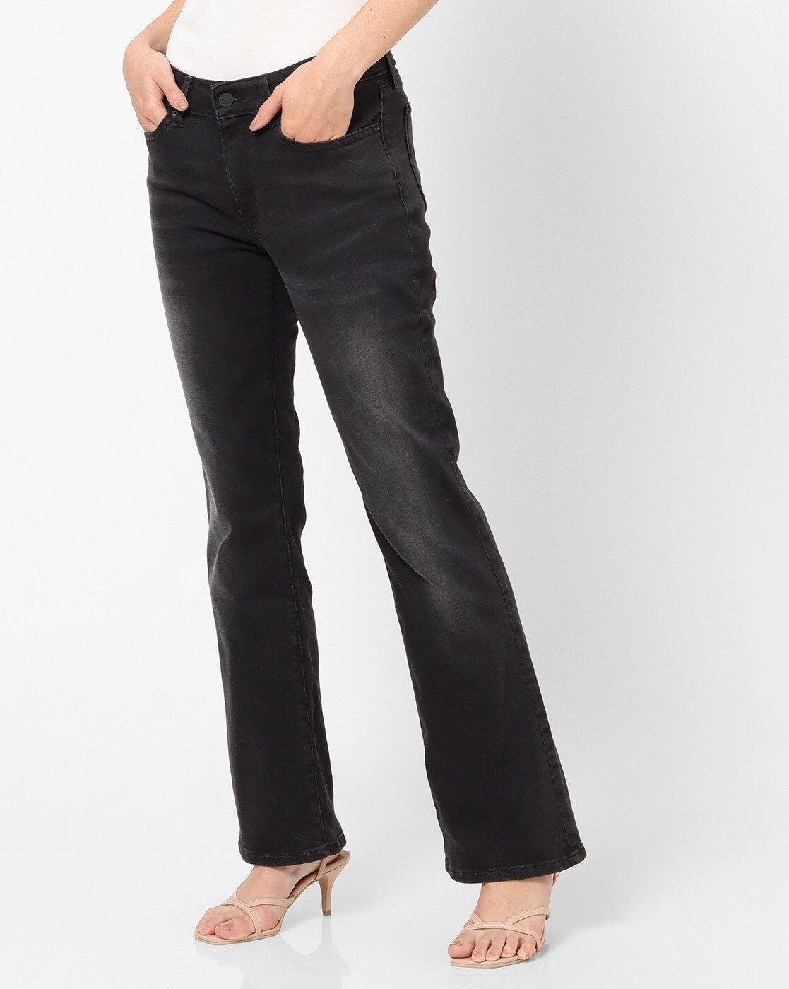 black jeggings with belt loops