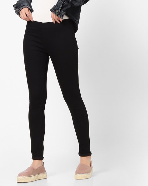 High Star Mid-Rise Skinny Jeggings