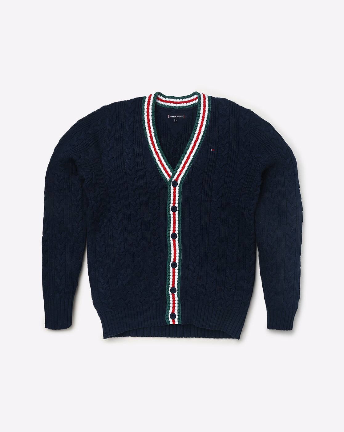 tommy hilfiger navy cardigan