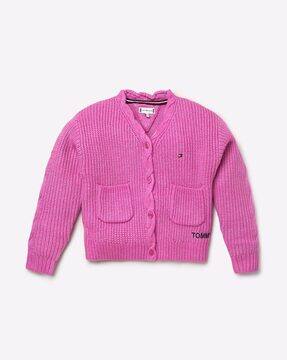 tommy hilfiger pink cardigan
