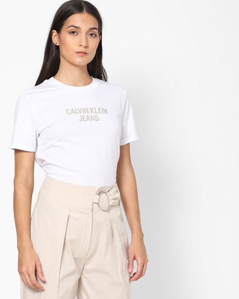 Buy White Tshirts for Women by Calvin Klein Jeans Online