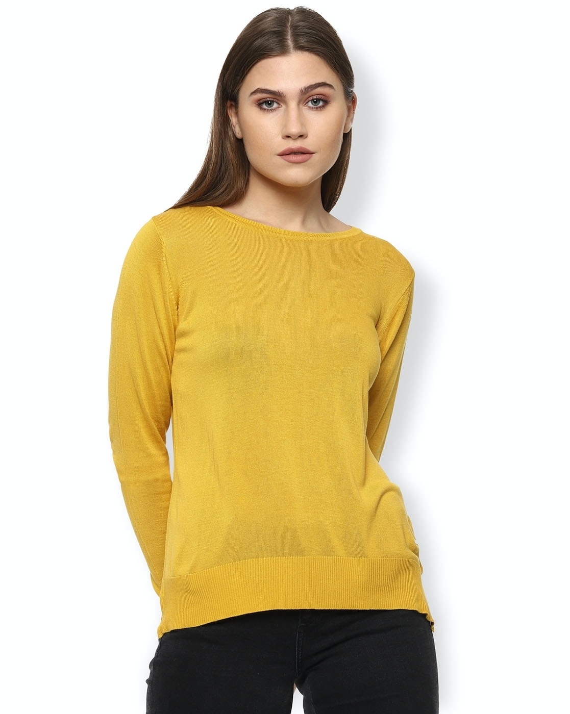 bright yellow sweater womens