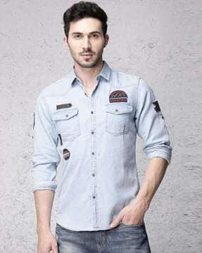 Buy Blue Shirts for Men by ECKO Online 