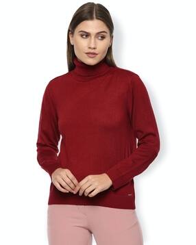 van heusen Turtle-Neck Pullover with Ribbed Hems-picture-15