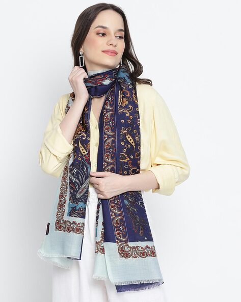 Paisley Print Wool Stole Price in India