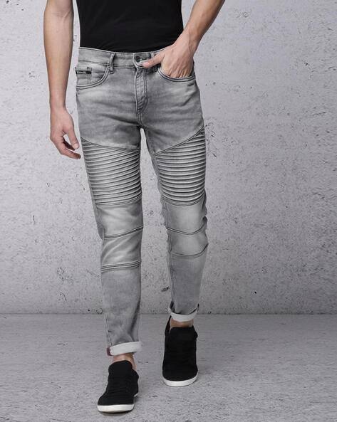 Grey Pantalon Biker Buy Grey Jeans For Men By ECKO Online