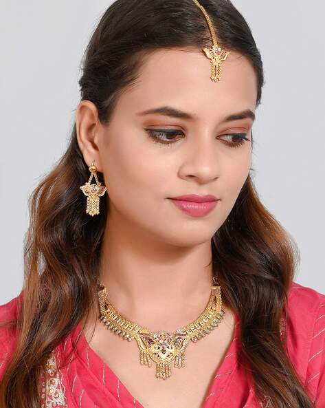 Buy Gold FashionJewellerySets for Women by Silvermerc Designs Online