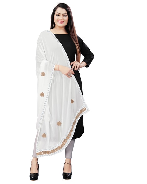 Dupatta with Embellished Accent Price in India