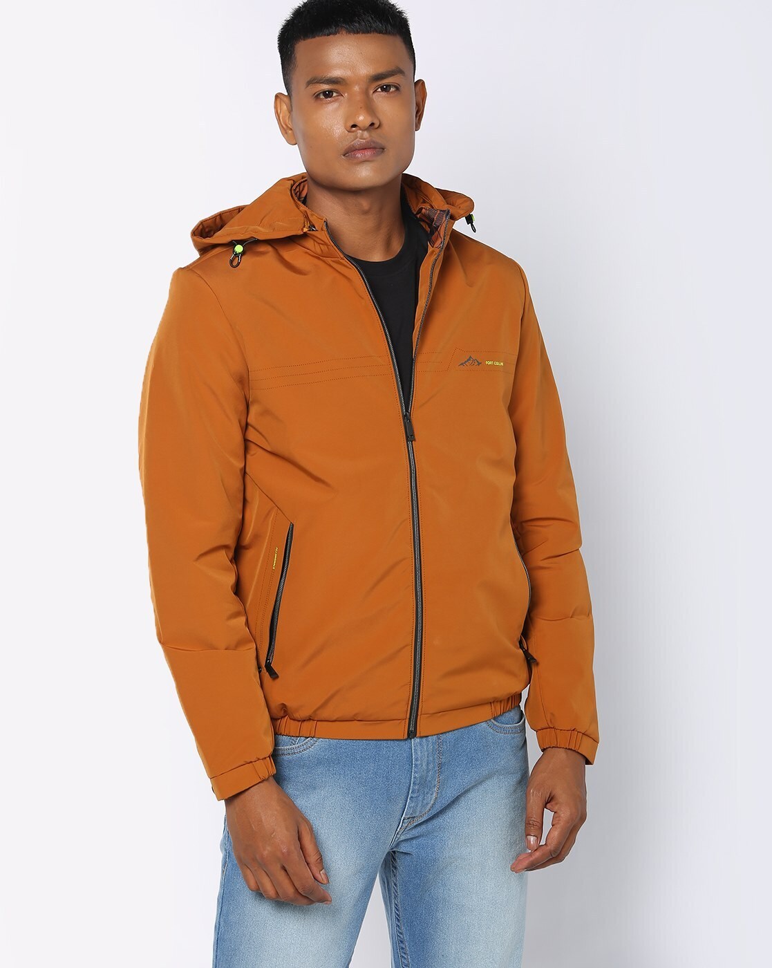 mens orange lightweight jacket