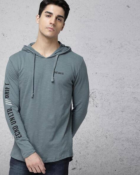 hooded t shirt myntra