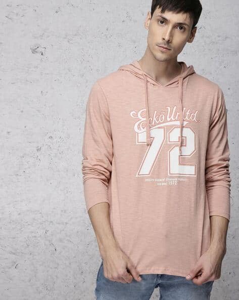 hooded t shirt myntra