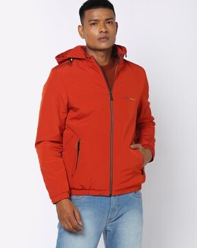 mens orange lightweight jacket