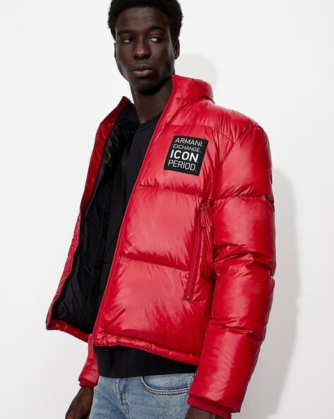 Introducir 97+ imagen armani exchange jacket red