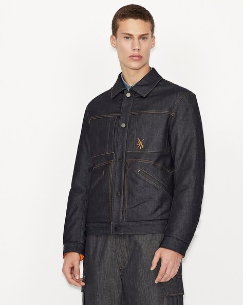 Blue Jackets Coats For Men By, Armani Exchange Long Coat Mens