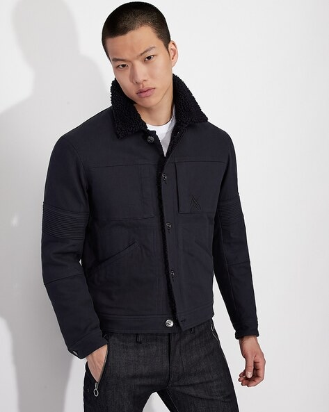 Armani fur hot sale jacket mens