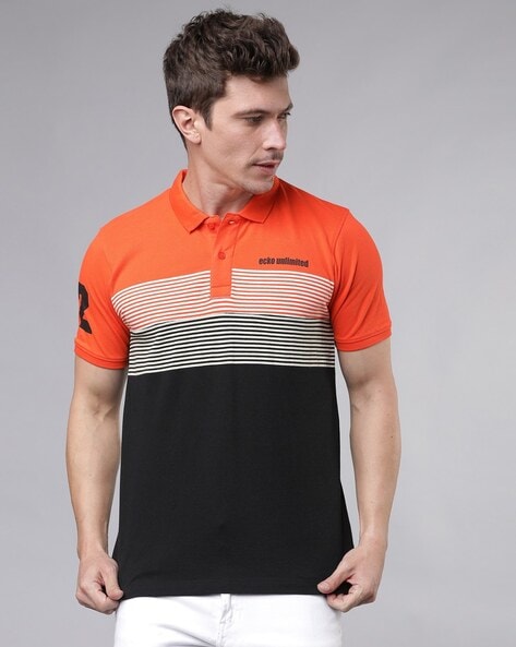 Buy Orange Black Tshirts for Men by ECKO Online Ajio