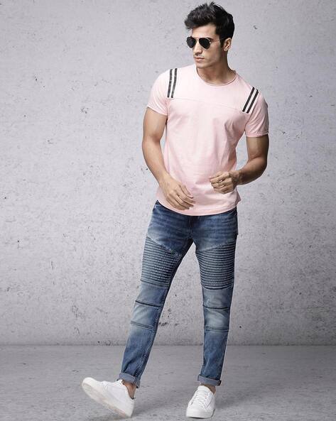 Sri Lanka 2019 Jeans For Men Vintage Flare Paint Jeans Blue