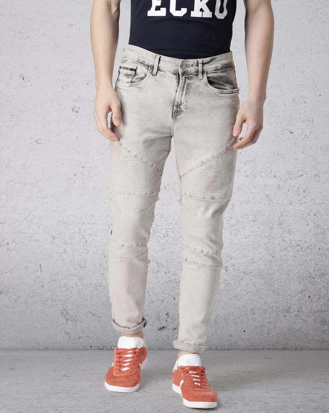 Buy Light Grey Jeans for Men by ECKO 