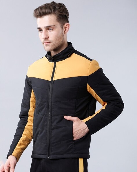 Black and discount yellow jacket mens