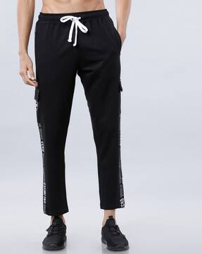 Buy Black Track Pants for Men by F 
